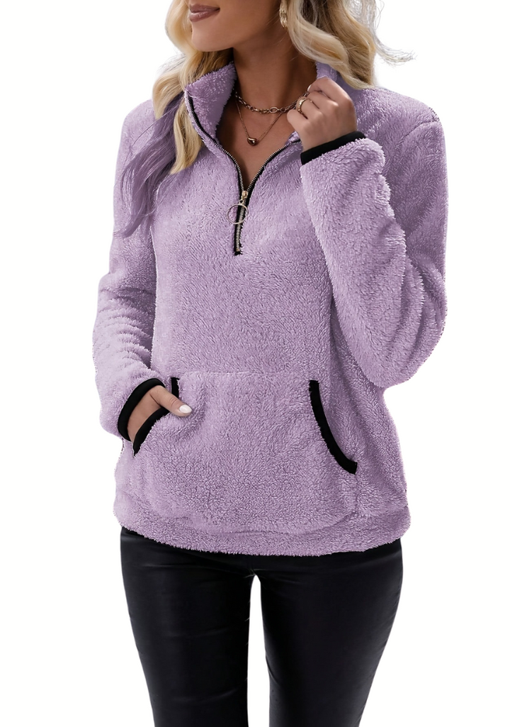 JULIANA REYNOLDS Fleece Half Zip Borg