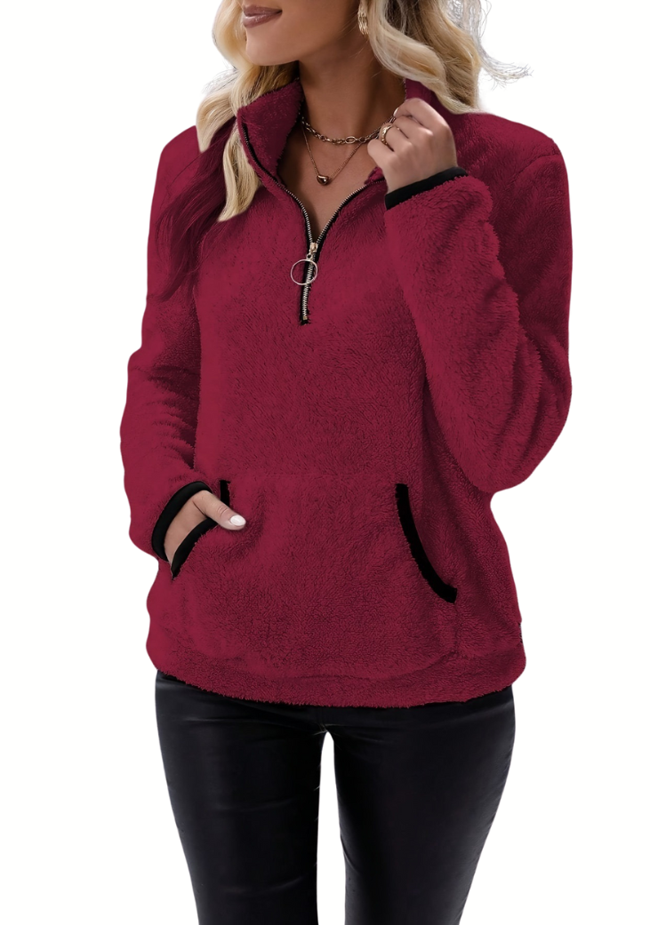 JULIANA REYNOLDS Fleece Half Zip Borg