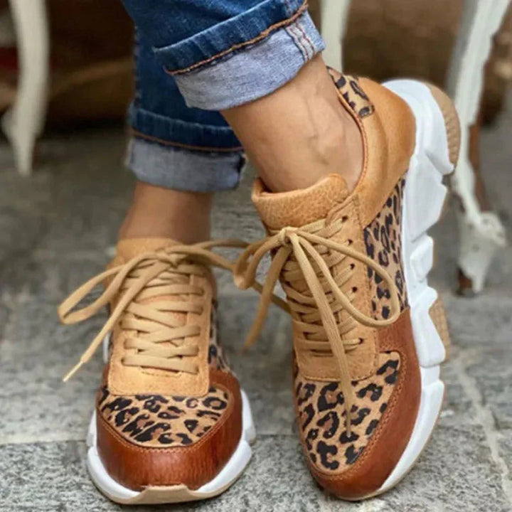 Femke™ | Comfortable Leopard Print Sneakers