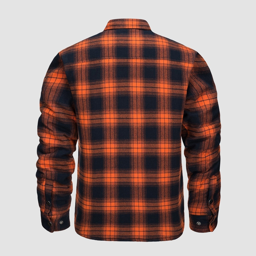 Plaid Design Checkered Bomber Jacket