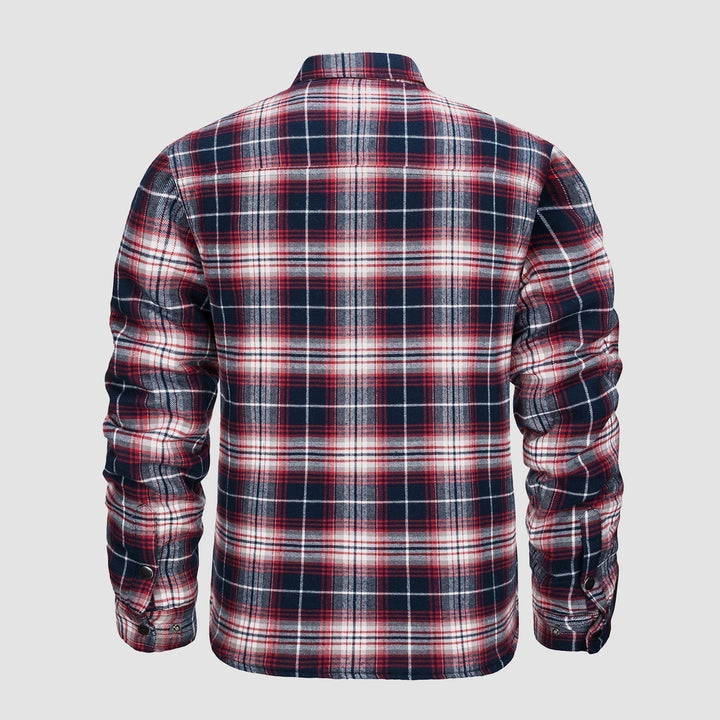 Plaid Design Checkered Bomber Jacket