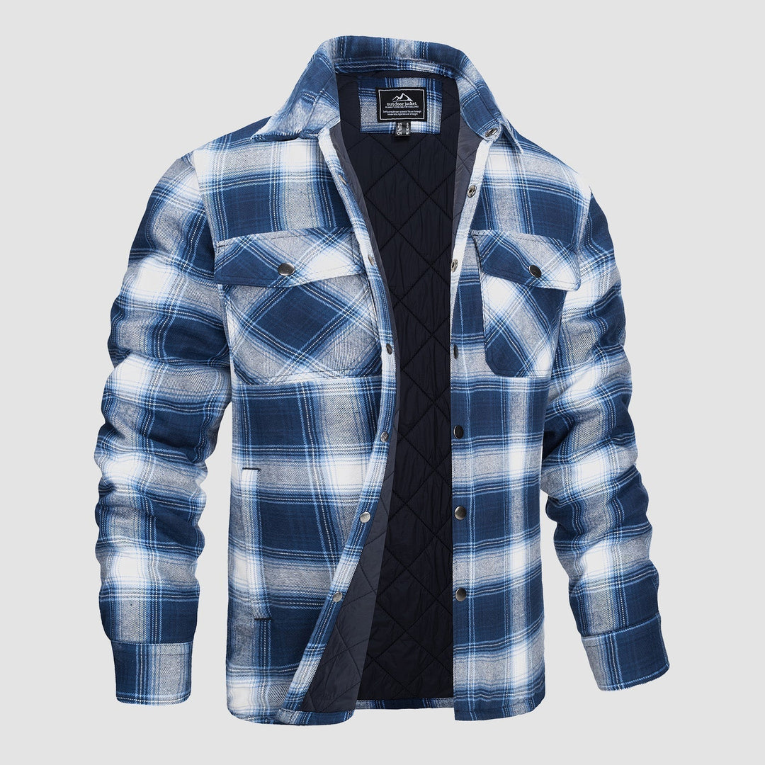 Plaid Design Checkered Bomber Jacket