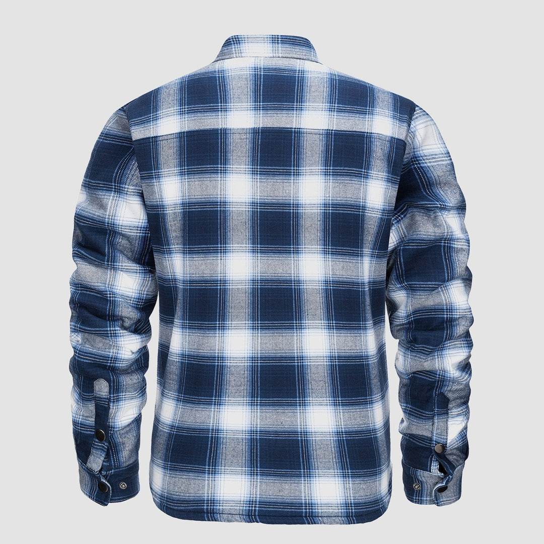 Plaid Design Checkered Bomber Jacket