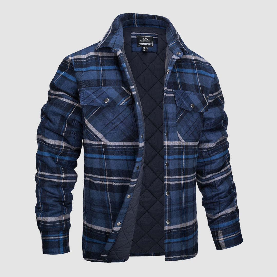 Plaid Design Checkered Bomber Jacket