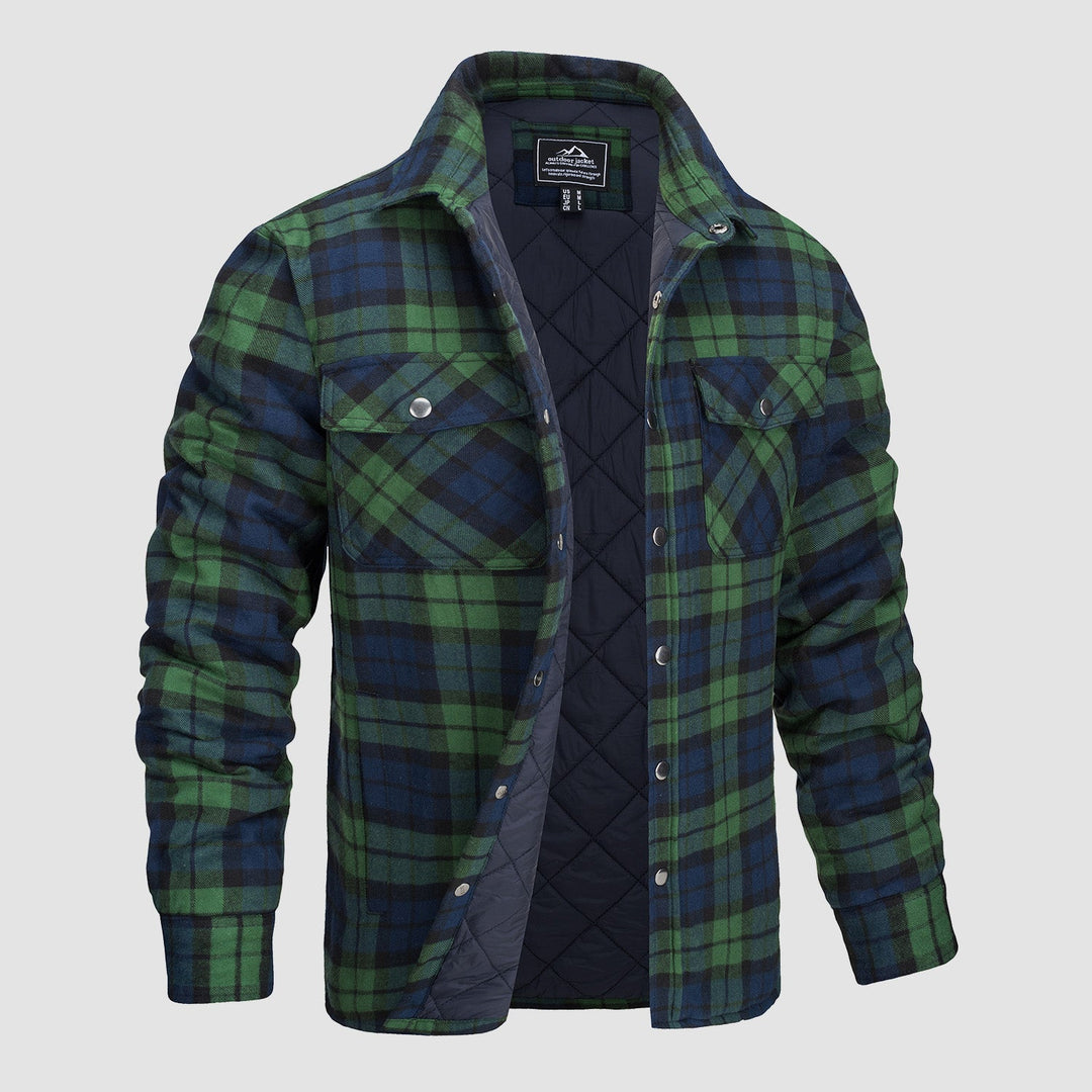 Plaid Design Checkered Bomber Jacket