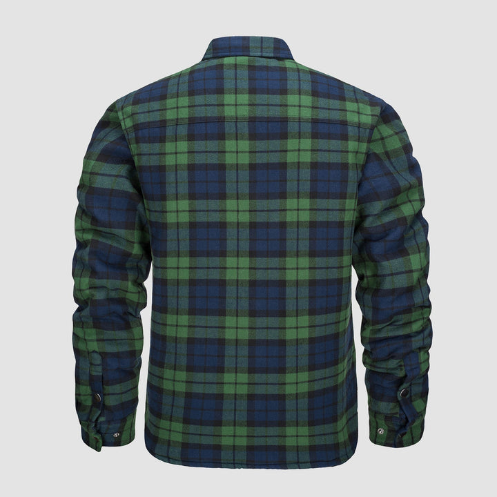 Plaid Design Checkered Bomber Jacket