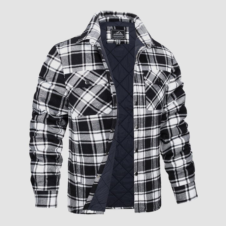 Plaid Design Checkered Bomber Jacket