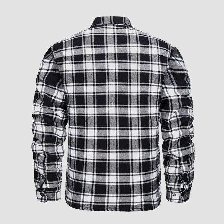 Plaid Design Checkered Bomber Jacket