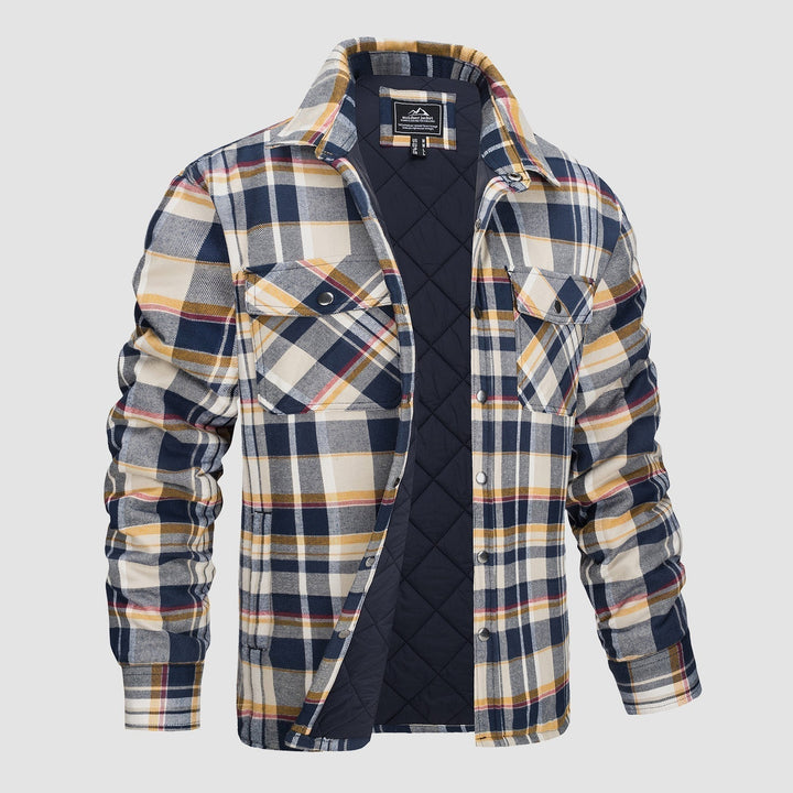 Plaid Design Checkered Bomber Jacket