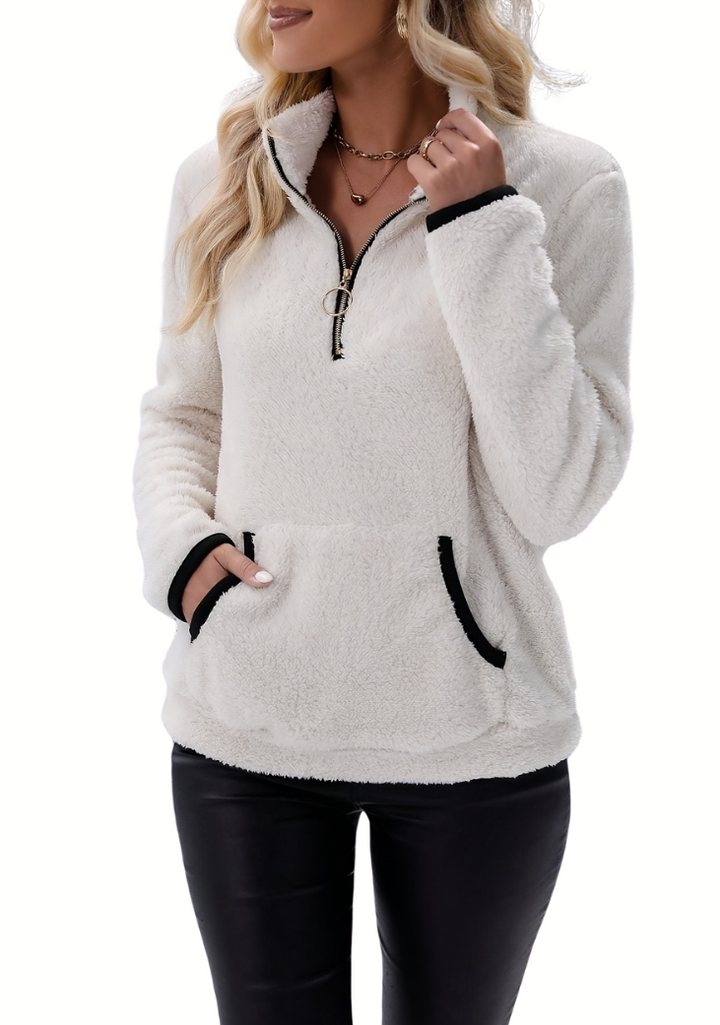 JULIANA REYNOLDS Fleece Half Zip Borg