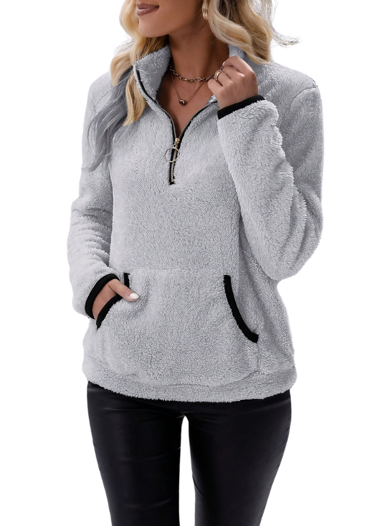 JULIANA REYNOLDS Fleece Half Zip Borg