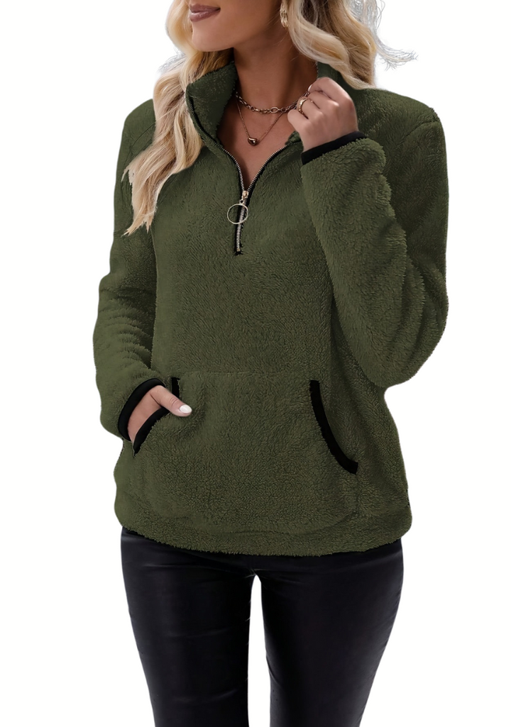 JULIANA REYNOLDS Fleece Half Zip Borg