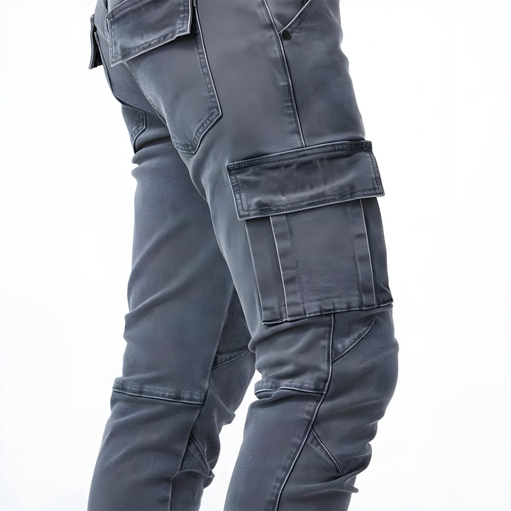 Jean François™ - Elastic Denim Cargo Pants