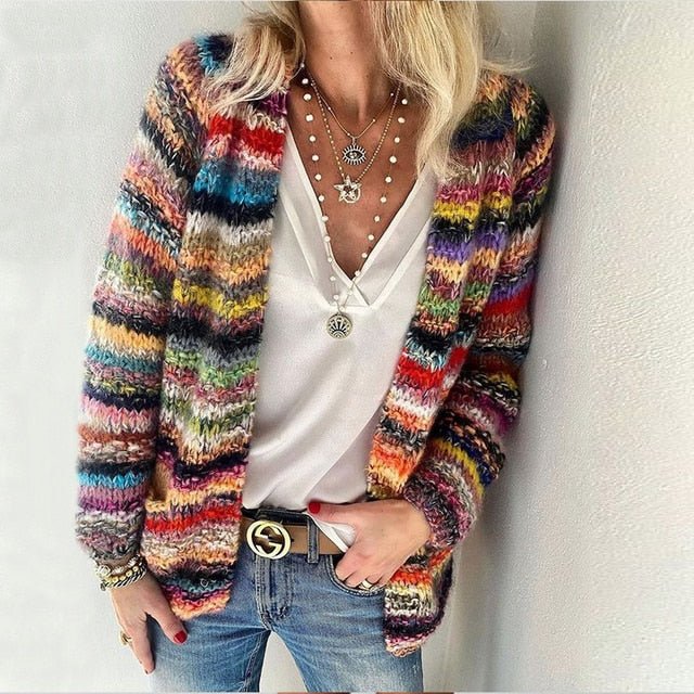 COLOUR COUTURE | STRIPED CARDIGAN