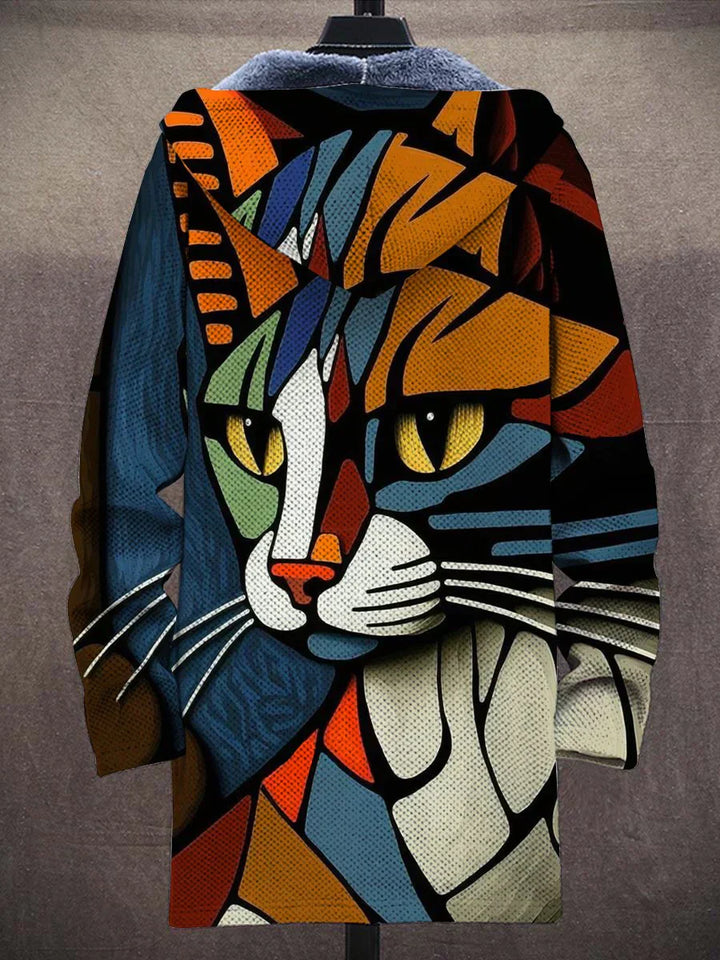 Poppy | Artistic Cat Printed Jacket