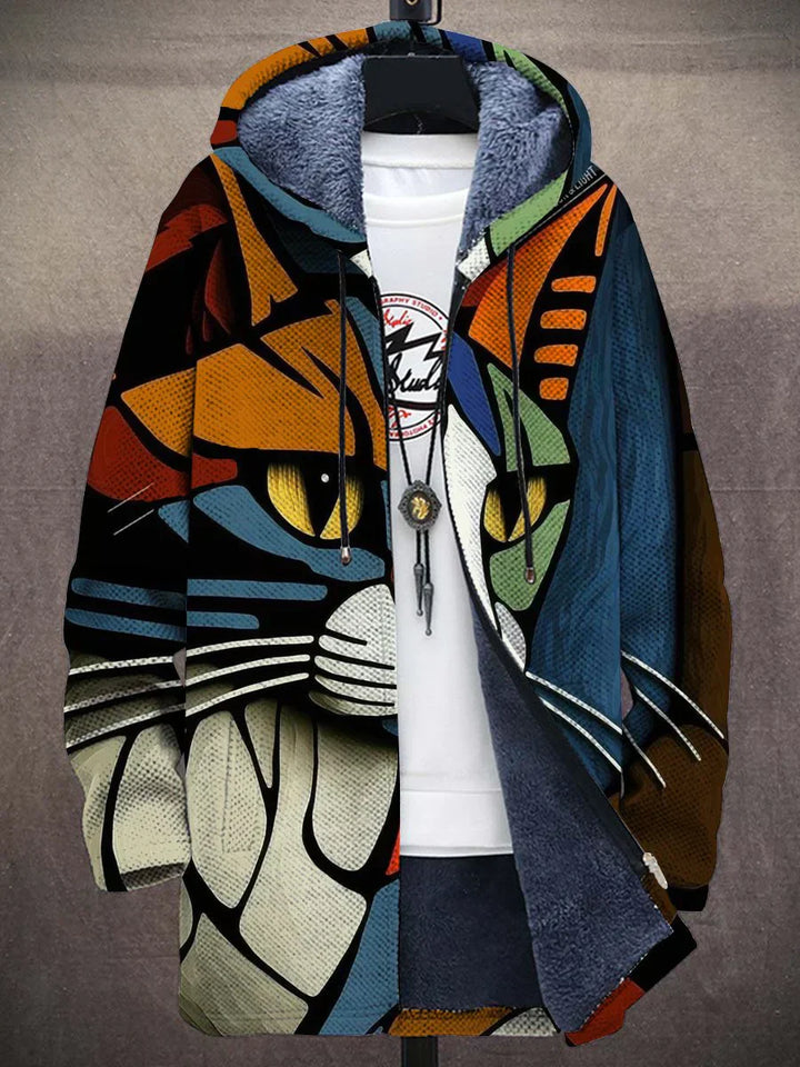 Poppy | Artistic Cat Printed Jacket