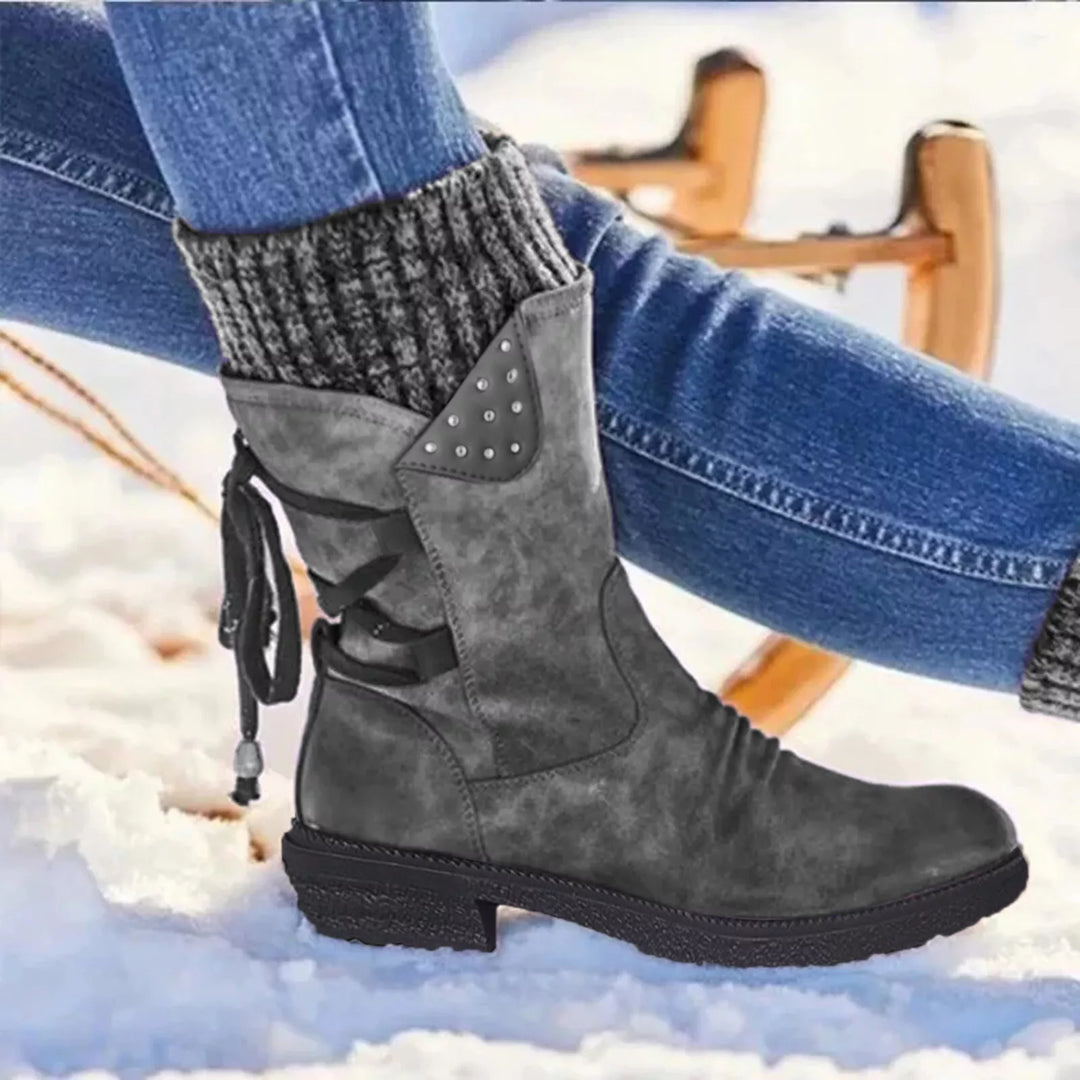 Samantha™ | Winter Lace-Up Boots