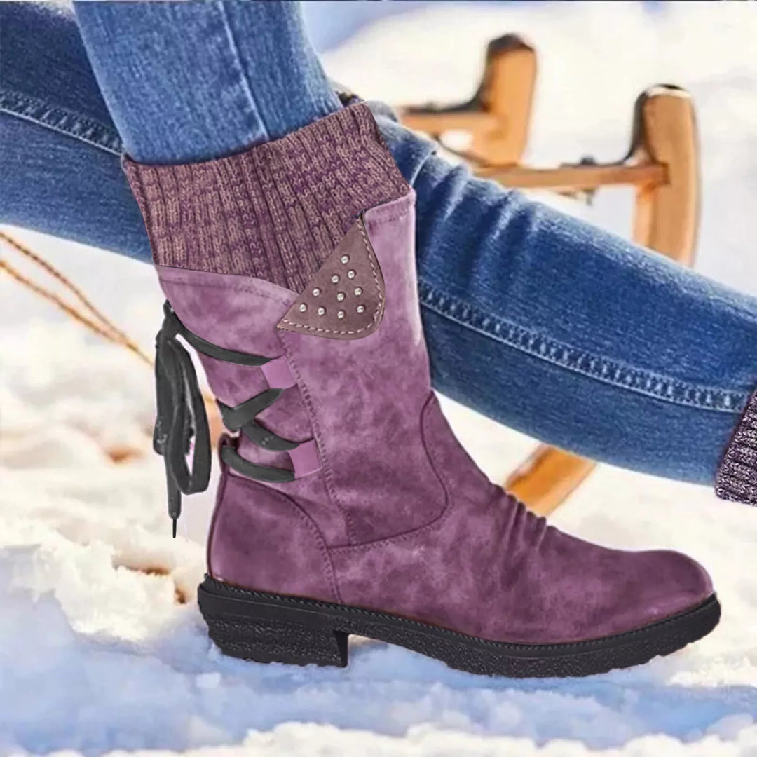 Samantha™ | Winter Lace-Up Boots